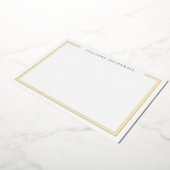 Minimale grafische Lijst - Persoonlijke artikelen Folie Uitnodiging (Gedraaid)