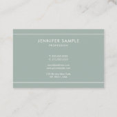 Minimale grafische moderne, eenvoudige, eenvoudige visitekaartje (Achterkant)