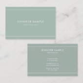 Minimale grafische moderne, eenvoudige, eenvoudige visitekaartje (Voorkant / Achterkant)