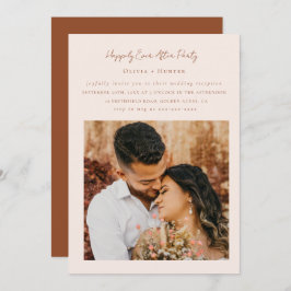 Minimale grafische ontvangst alleen bruiloft kaart