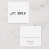 Minimale grafische professional afsprakenkaartje (Voorkant / Achterkant)