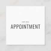 Minimale grafische professional afsprakenkaartje (Voorkant)