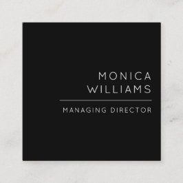 Minimale grafische professionals vierkante visitekaartje