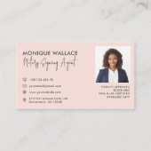 Minimale grafische professionele fotoservices visitekaartje (Voorkant)