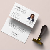 Minimale grafische professionele fotoservices visitekaartje