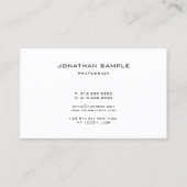 Minimale grafische vormgeving voor moderne, soepel visitekaartje (Achterkant)