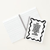 Minimale Grappige Boekclub Gepersonaliseerde Naam Notitieboek (Binnen)