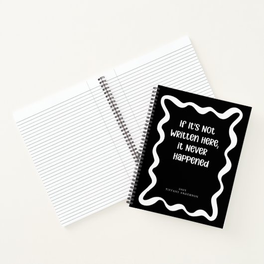 Minimale Grappige Collega Studenten Naam Jaar Notitieboek (Binnen)