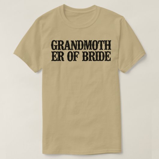 Minimale grappige grootmoeder van Bride T-shirt (Design voorkant)