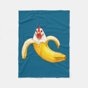 Minimale Grappige Kippenliefhebbers Banaan Jongens Fleece Deken
