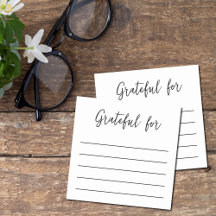 Minimale Gratitude Post-it Opmerking