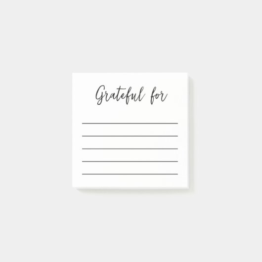 Minimale Gratitude Post-it Opmerking Post-it® Notes (Voorkant)