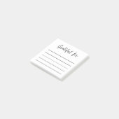Minimale Gratitude Post-it Opmerking Post-it® Notes (Schuin)