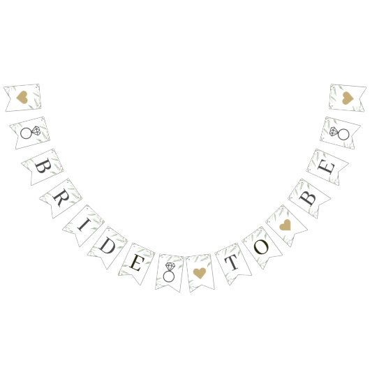 Minimale Greenery Bride om bijtend Vrijgezellenfee Vlaggetjes (Alle)