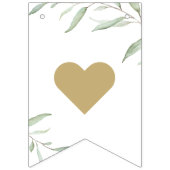 Minimale Greenery Bride om bijtend Vrijgezellenfee Vlaggetjes (Eerste vlag)