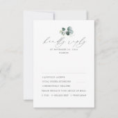 Minimale Greenery Wedding RSVP (Voorkant)