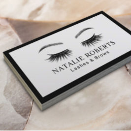 Minimale grens: artist Lashes Brows Salon Visitekaartje
