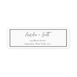 Minimale grens het Etiket van het Adres van de Ter