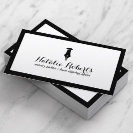 Minimale grens van de notaris Public Loan Signing  Visitekaartje