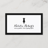 Minimale grens van de notaris Public Loan Signing Visitekaartje (Voorkant)