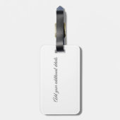 Minimale grijs We hebben verplaatst Voeg naam en a Bagagelabel (Achterkant verticaal)