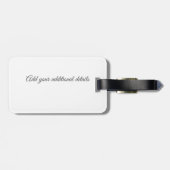 Minimale grijs We hebben verplaatst Voeg naam en a Bagagelabel (Achterkant horizontaal)