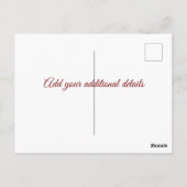 Minimale grijs We hebben verplaatst Voeg naam en a Briefkaart (Achterkant)