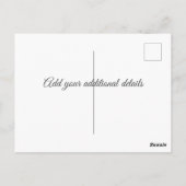 Minimale grijs We hebben verplaatst Voeg naam en a Briefkaart (Achterkant)