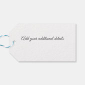 Minimale grijs We hebben verplaatst Voeg naam en a Cadeaulabel (Achterkant Horizontaal)