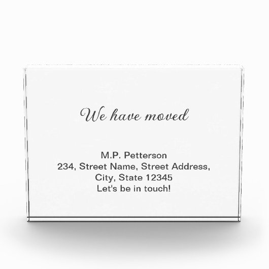 Minimale grijs We hebben verplaatst Voeg naam en a Fotoblokken (Voorkant)