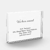 Minimale grijs We hebben verplaatst Voeg naam en a Fotoblokken (Links)