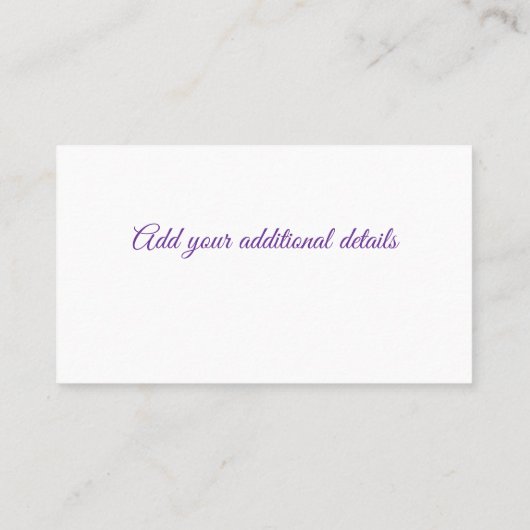 Minimale grijs We hebben verplaatst Voeg naam en a Visitekaartje (Achterkant)