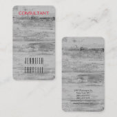 Minimale grijze achtergrond visitekaartje (Voorkant / Achterkant)