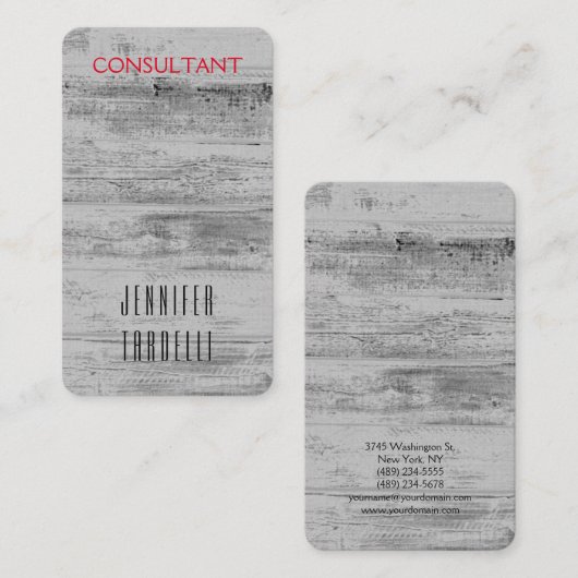 Minimale grijze achtergrond visitekaartje (Voorkant / Achterkant)