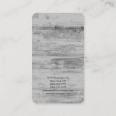 Minimale grijze achtergrond visitekaartje (Achterkant)