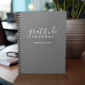 Minimale grijze breedtegraad Journal - kalligrafie Notitieboek