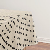 Minimale grijze bruine cirkels tafelkleed (Voorbeeld)
