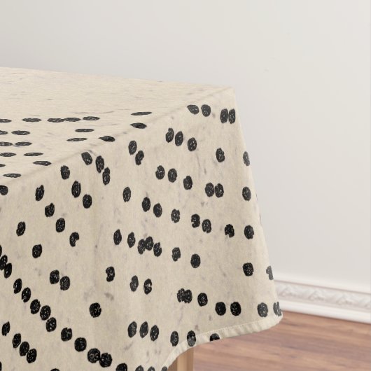 Minimale grijze bruine cirkels tafelkleed (Voorbeeld)