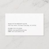 Minimale grijze faux Silver Hair Appointon Kortingskaartje (Achterkant)