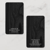Minimale grijze houten vloer Modern Stijlvol legan Visitekaartje (Voorkant / Achterkant)