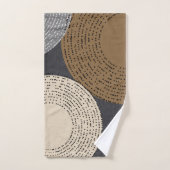 Minimale grijze kralen bad handdoek (Handdoek)