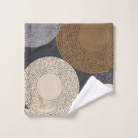 Minimale grijze kralen bad handdoek (Wasdoekje)