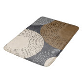 Minimale grijze kralen badmat (Gekanteld)