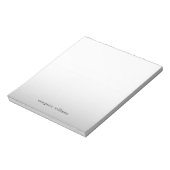 Minimale grijze Ombre persoonlijke laptop Notitieblok (Linkerzijde)