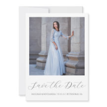 Minimale Grijze Quinceanera Eenvoudige Kalligrafie