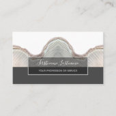 Minimale grijze stroken van hout visitekaartje (Voorkant)