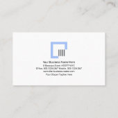 Minimale grijze verticale lijnen visitekaartje (Achterkant)