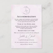 Minimale grijze Waterverf Lovevogels bruiloft URL Informatiekaartje (Voorkant)