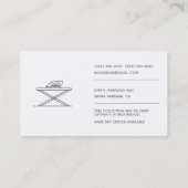 Minimale grijze witte, professionele ronding visitekaartje (Achterkant)