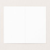 Minimale grijze witte vierkante bruiloft dank u gu kaart (Binnenkant ongevouwen)